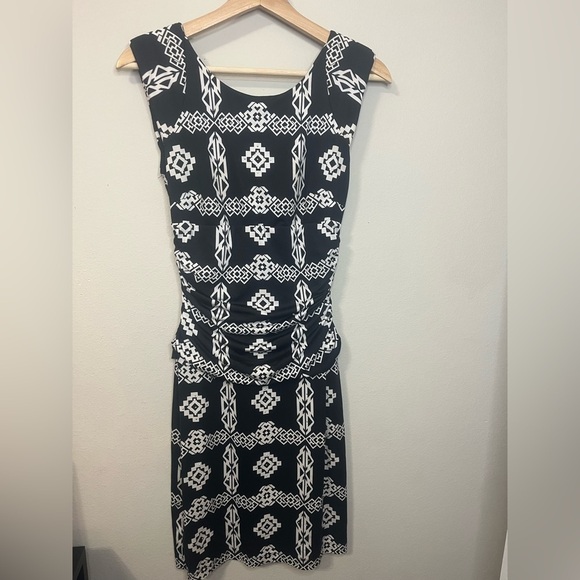 INC International Concepts Black and White Dress - Picture 1 of 8